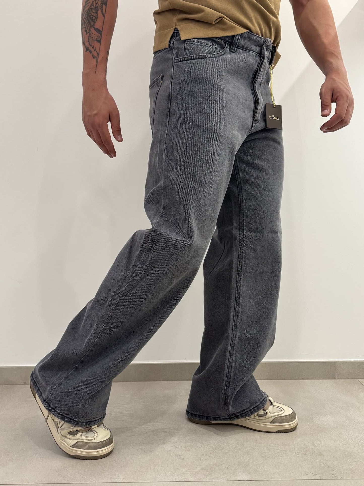 Jeans baggy scuro