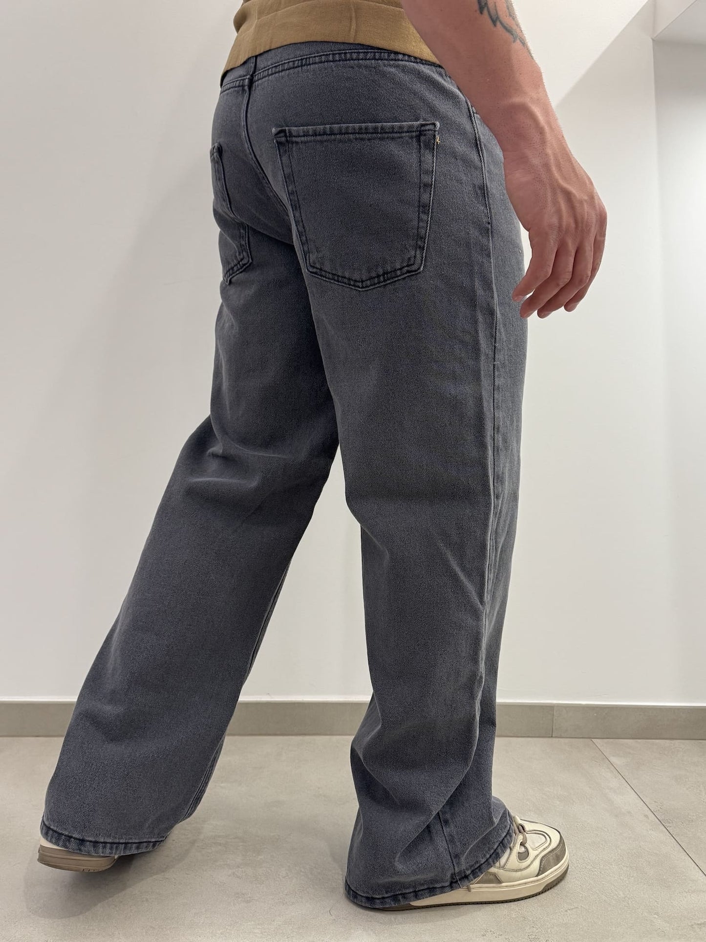 Jeans baggy scuro