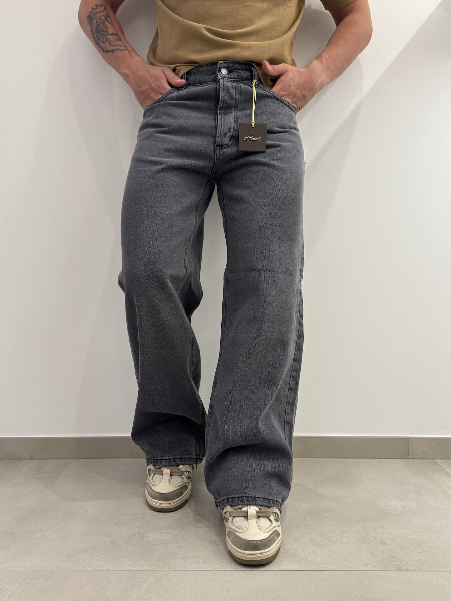 Jeans baggy scuro