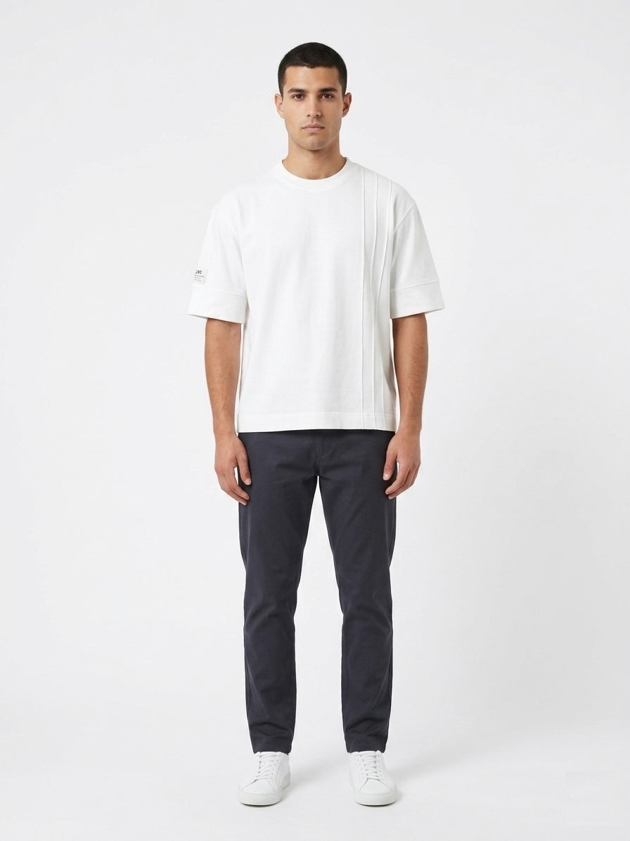 T-shirt in cotone boxy fit bianco