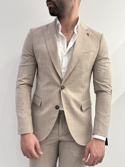 Abito slim uomo fresco lana