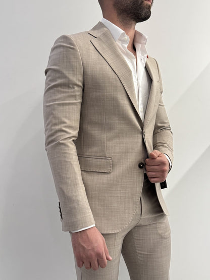 Abito slim uomo fresco lana