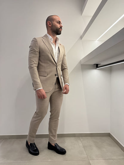 Abito slim uomo fresco lana