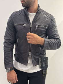 Giubbotto The Jack Leathers in vera pelle