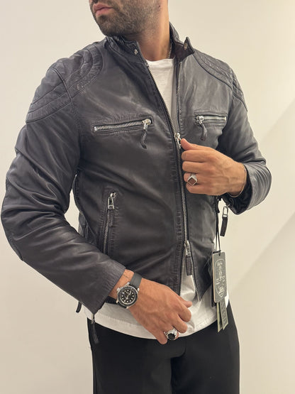 Giubbotto The Jack Leathers in vera pella