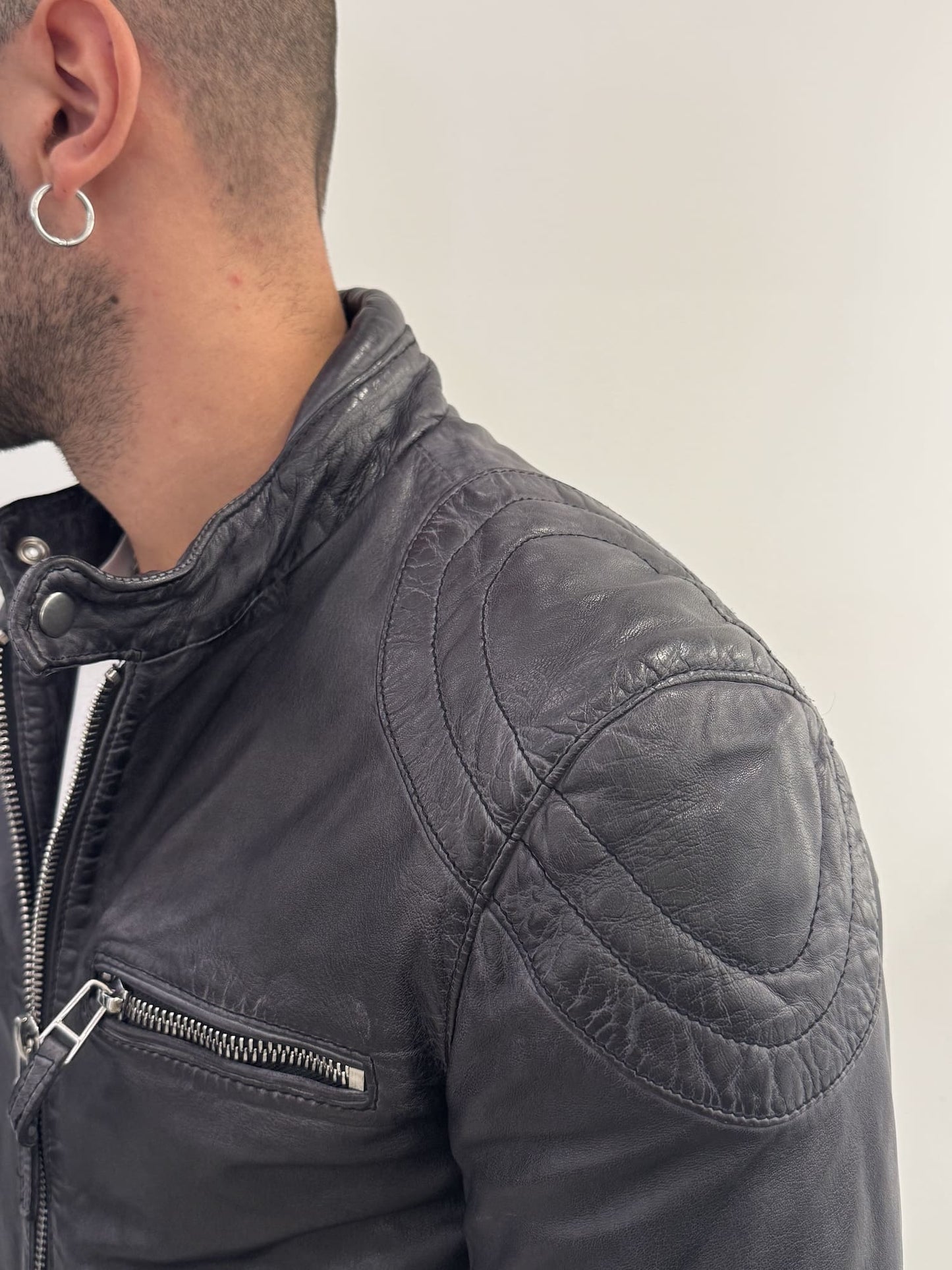 Giubbotto The Jack Leathers in vera pella