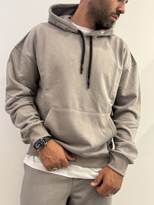Felpa basic con cappuccio