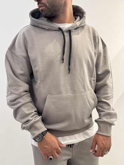 Felpa basic con cappuccio