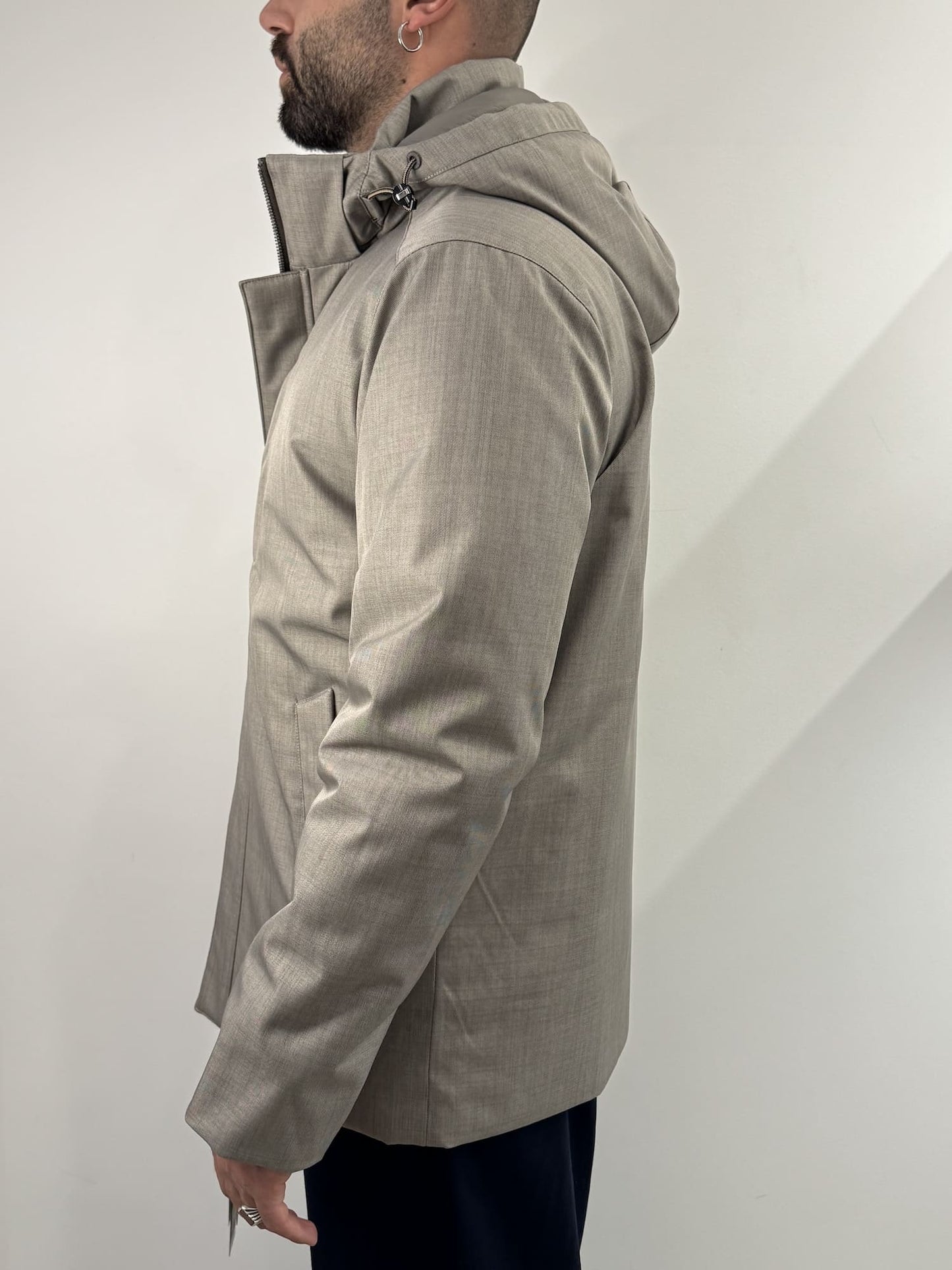 Giubbotto lungo Sea Barrier lungo beige