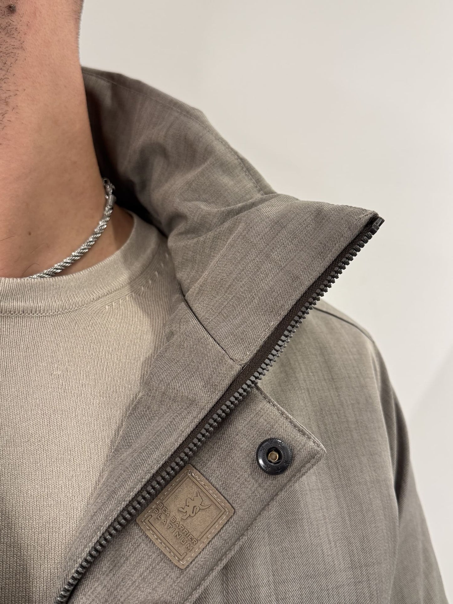 Giubbotto lungo Sea Barrier lungo beige