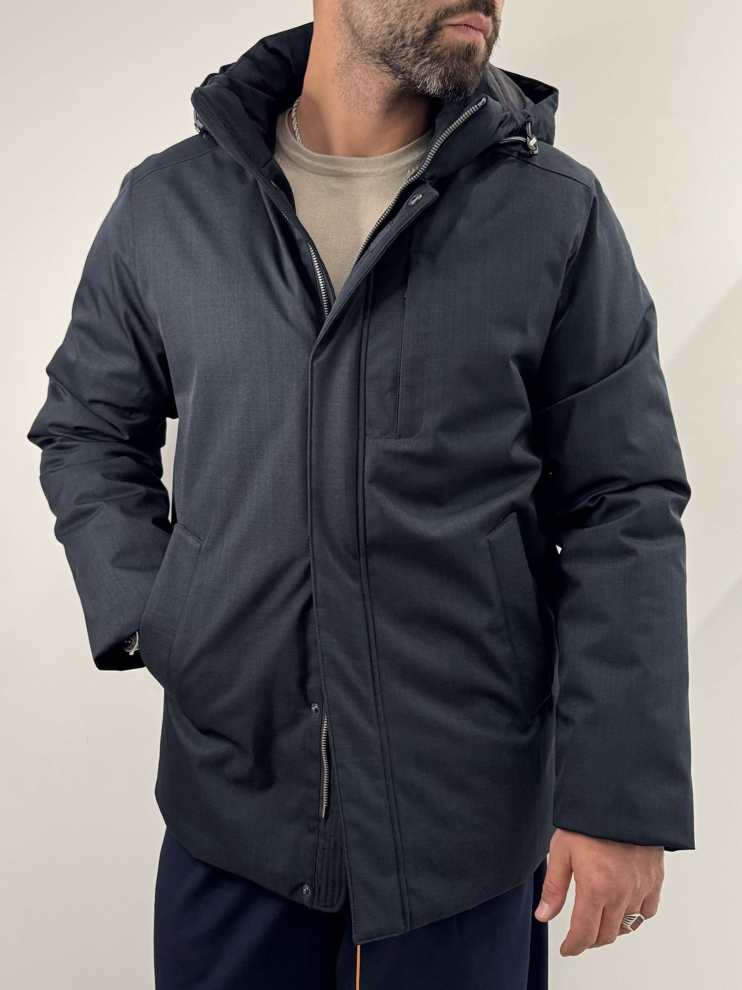 Giubbotto lungo Sea Barrier lungo blu