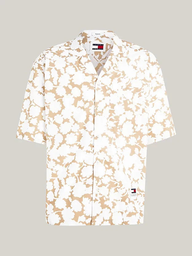 Camicia relaxed fit con colletto cubano e stampa floreale di Tommy Jeans.