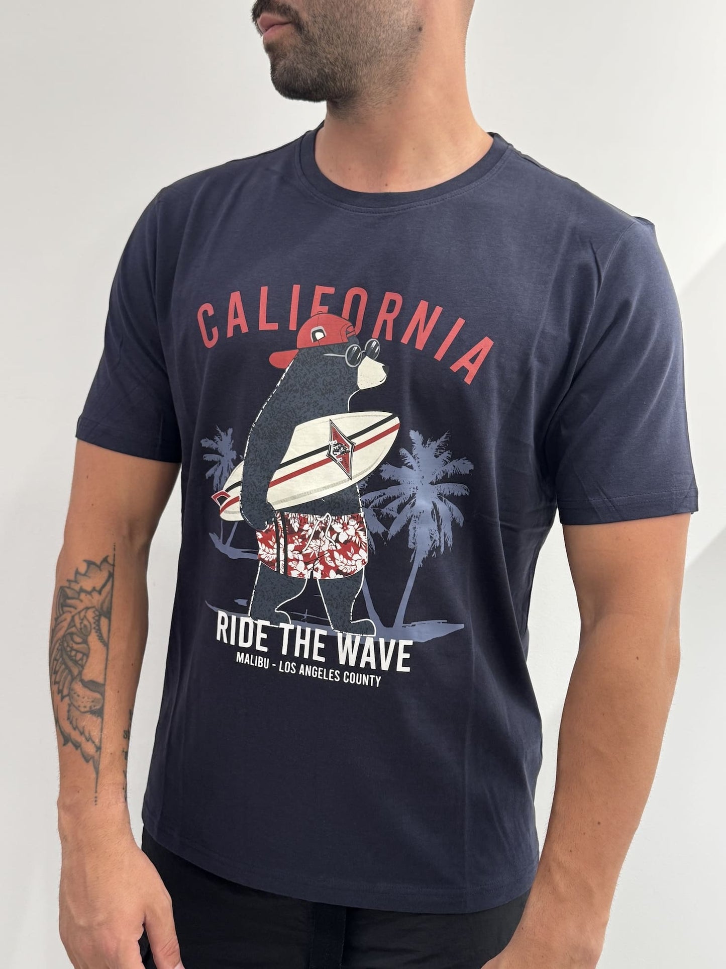 T-shirt Bear stampa orso