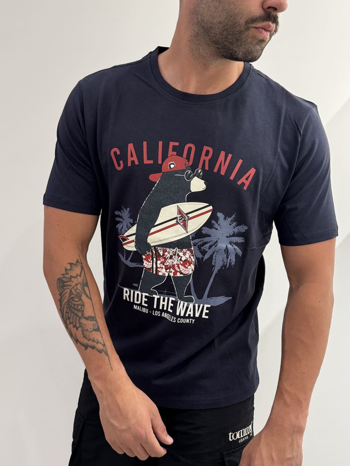 T-shirt Bear stampa orso