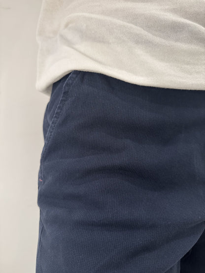 Pantalone Sea Barrier in cotone elasticizzato micro fantasia blu navy