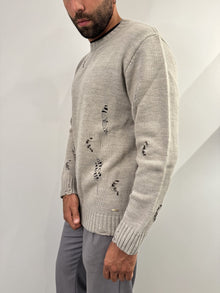 Maglione girocollo in misto lana alpaca