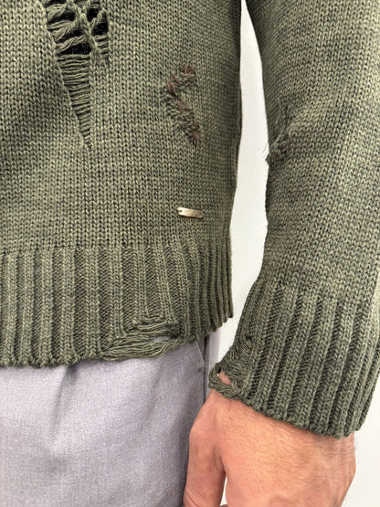 Maglione girocollo in misto lana alpaca