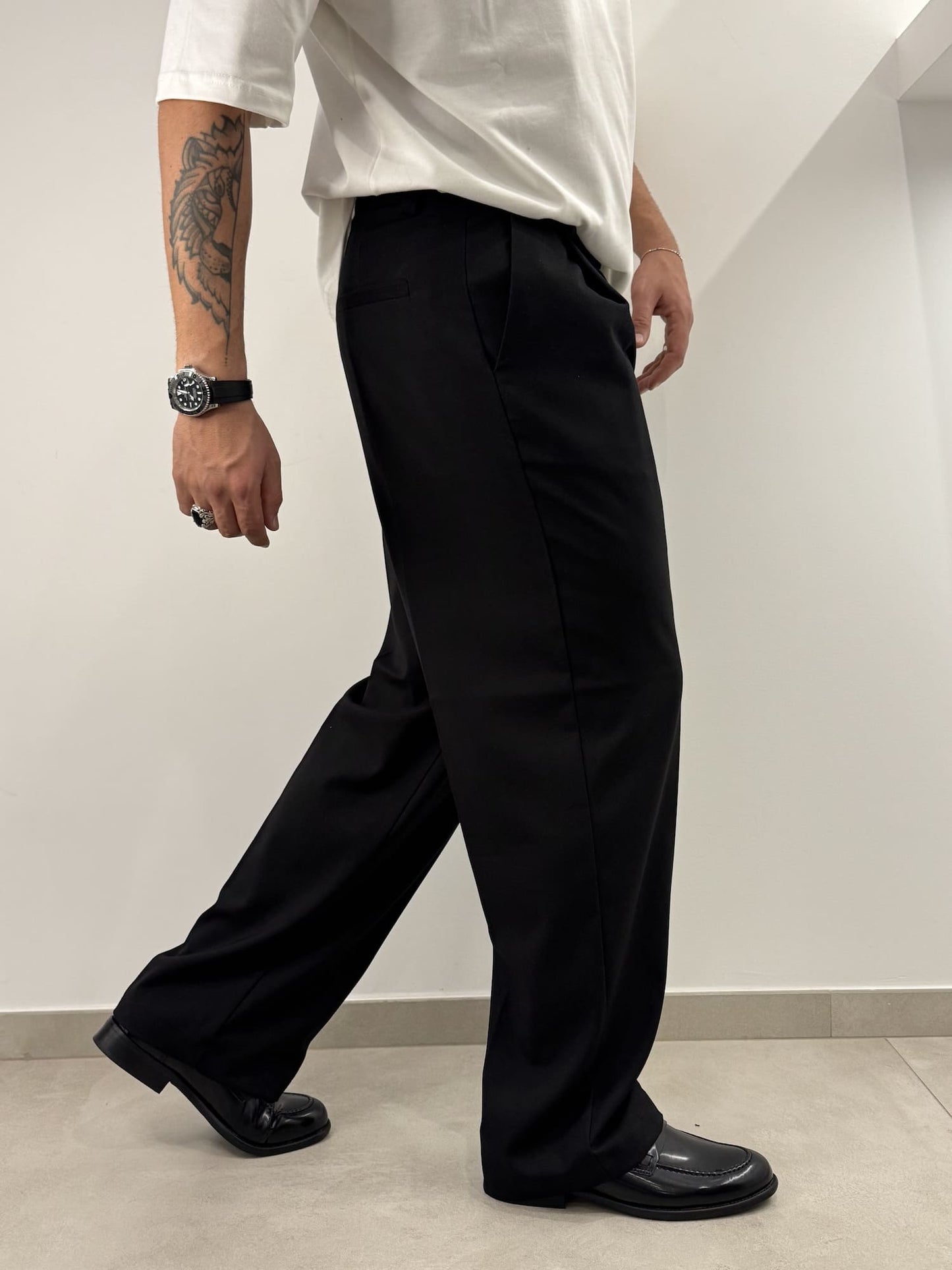Pantalone semielegante nero