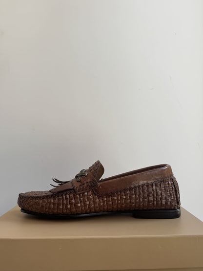 Mocassino Primo Erede Uomo in Pelle Intrecciata
