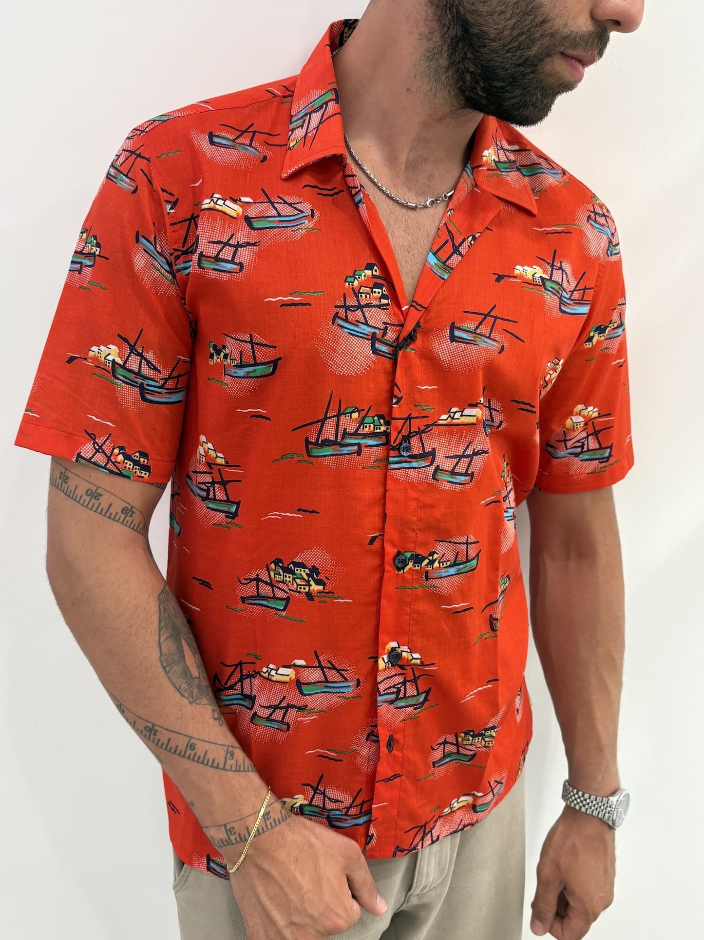 Camicia Hawaiana con fantasia