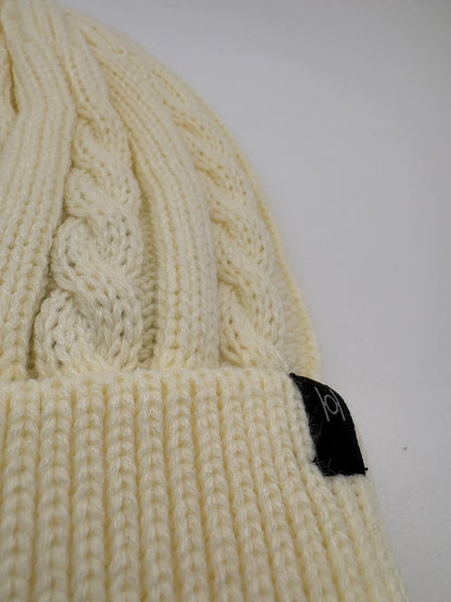 Cappello Hamaki-ho intrecciato con risvolto a costine