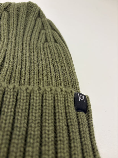 Cappello Hamaki-Ho in misto lana verde oliva