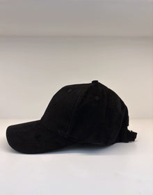 Cappello baseball in velluto a coste nero
