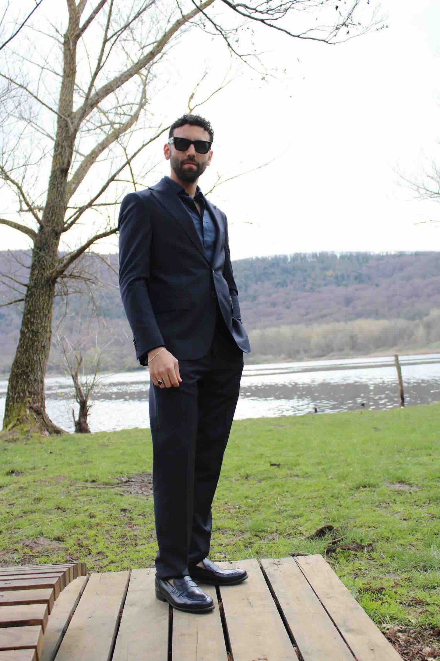 Abito  gessato Mulish blu