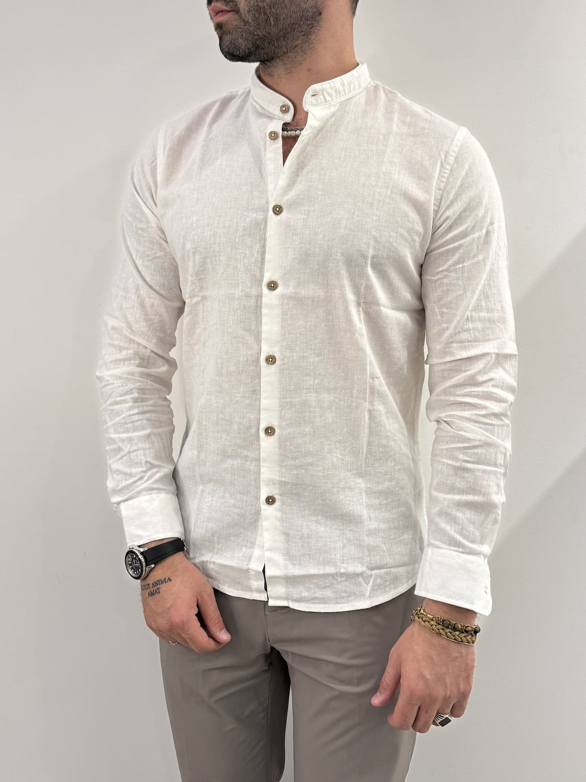 Camicia Hamaki-Ho in misto lino