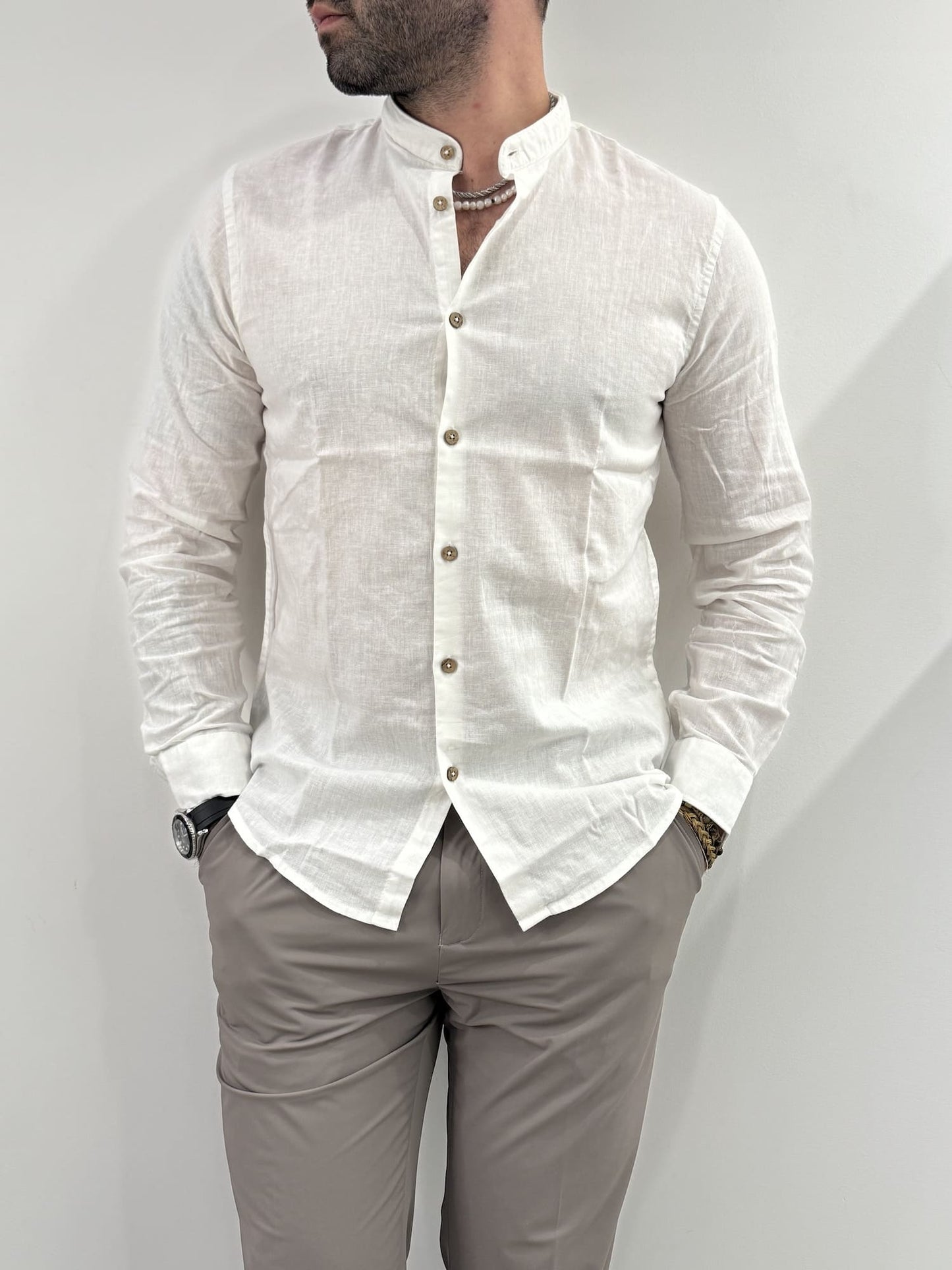 Camicia Hamaki-Ho in misto lino