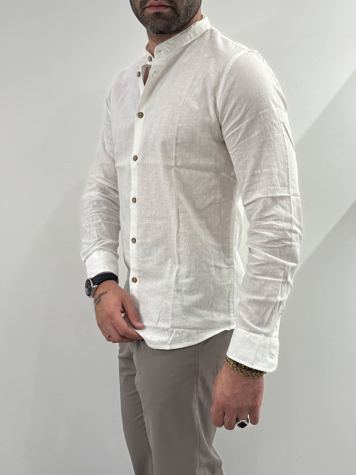 Camicia Hamaki-Ho in misto lino