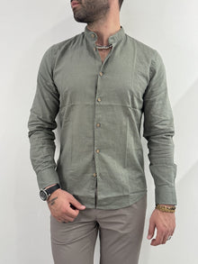 Camicia Hamaki-Ho in misto lino timo