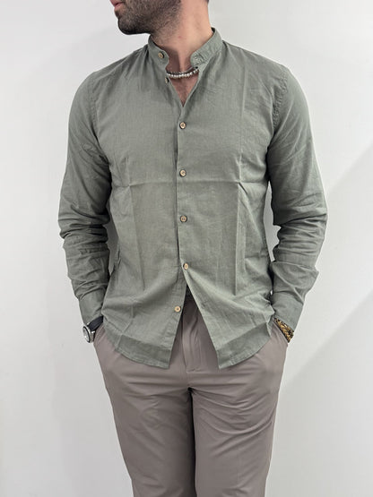 Camicia Hamaki-Ho in misto lino timo
