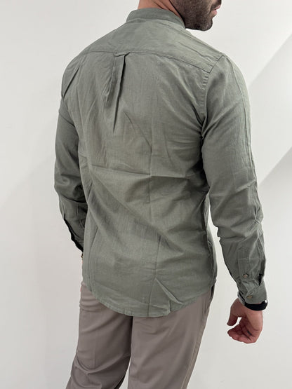 Camicia Hamaki-Ho in misto lino timo