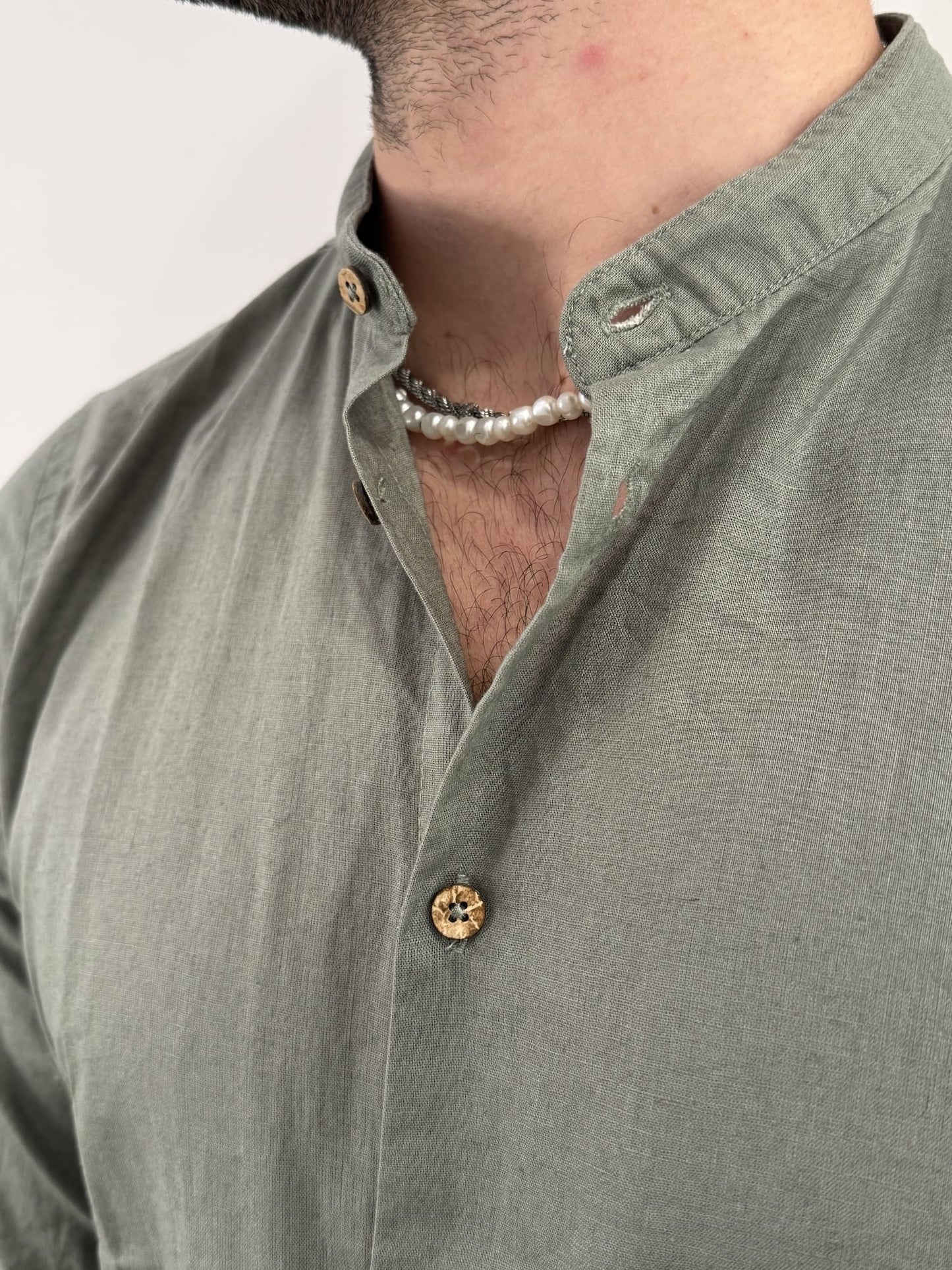 Camicia Hamaki-Ho in misto lino timo