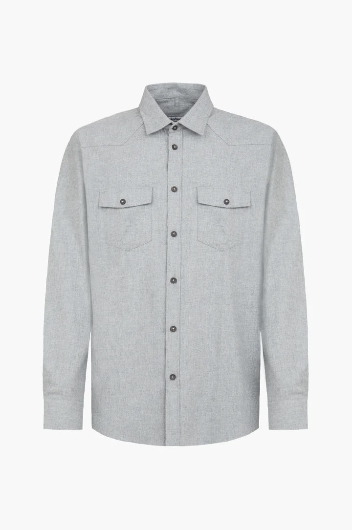 Camicia comfort fit Western Sorbino grigio