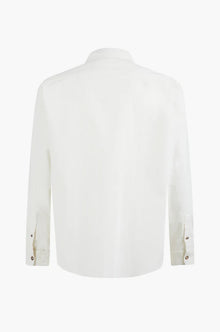 Camicia regular fit in velluto white