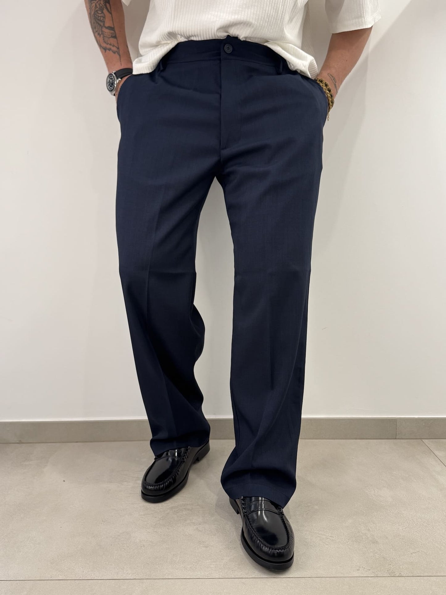 blacksvnday Pantalone COMPTON Blu - Elegante e Comodo