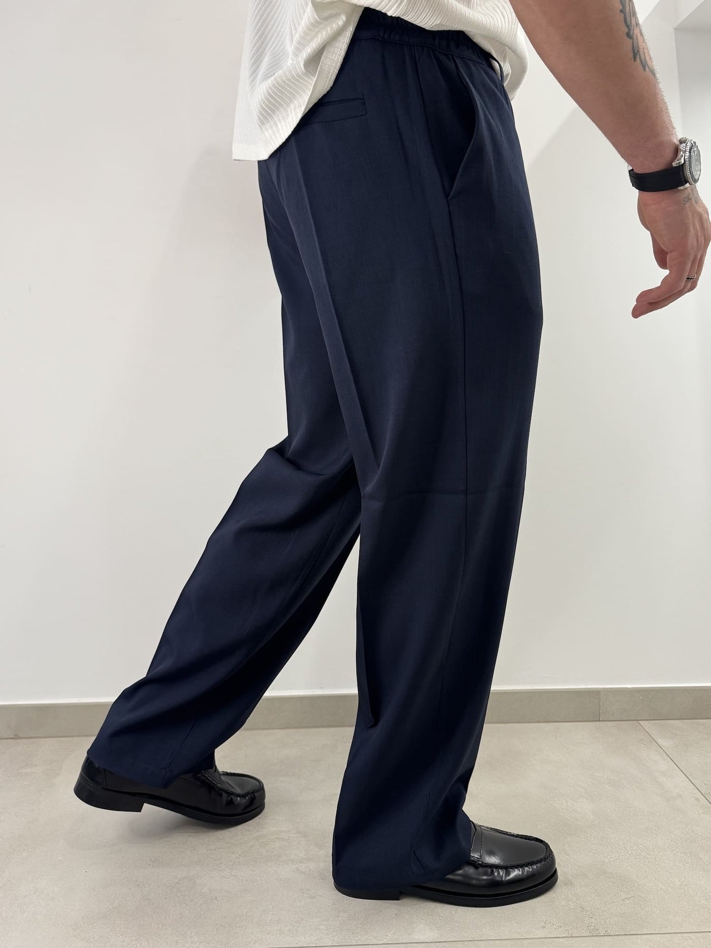 blacksvnday Pantalone COMPTON Blu - Elegante e Comodo