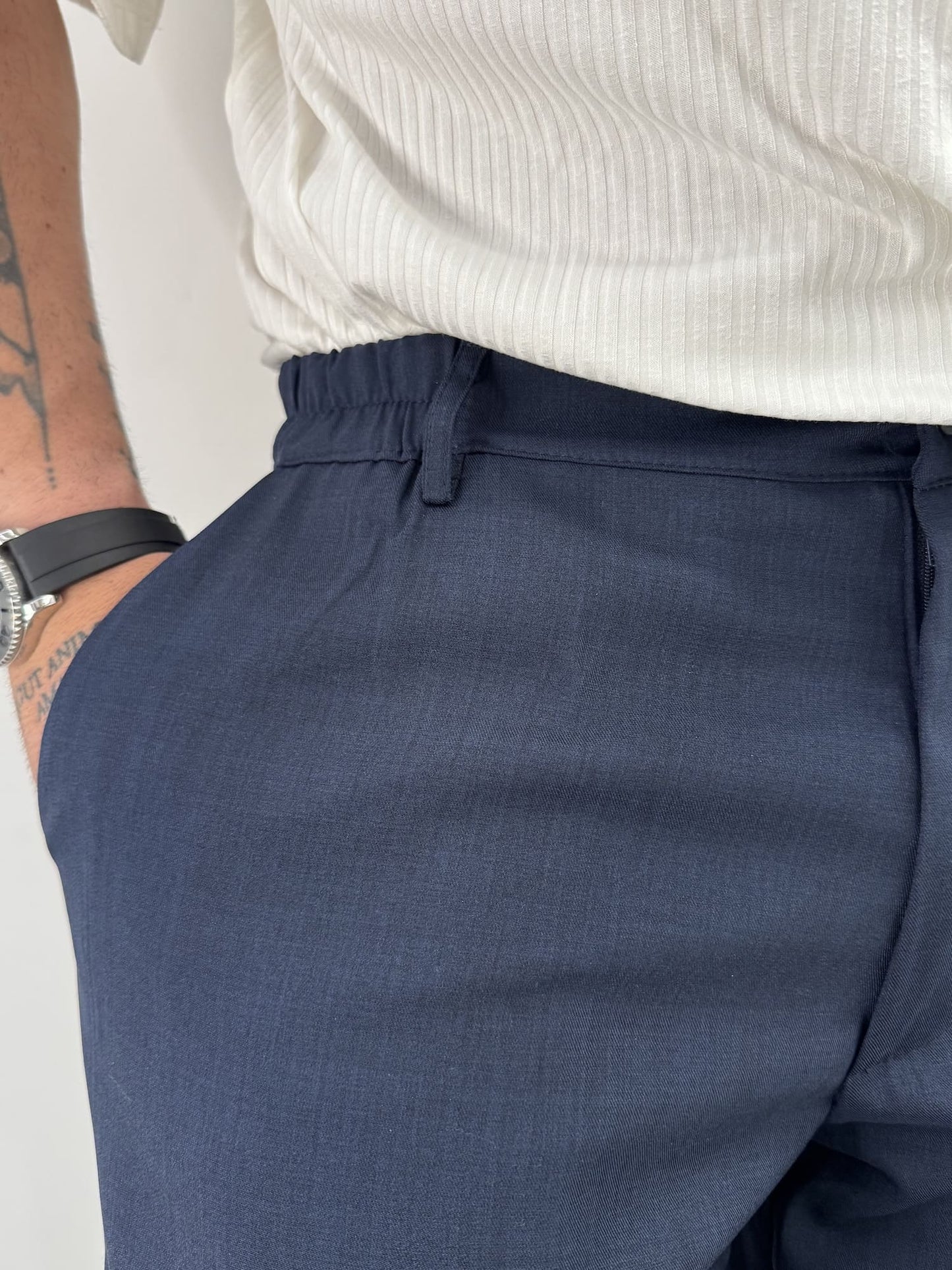 blacksvnday Pantalone COMPTON Blu - Elegante e Comodo