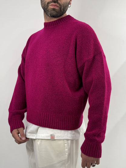 Maglione  Blacksvnday boxi fit fucsia