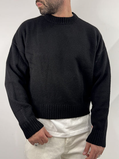Maglione  Blacksvnday boxi fit nero