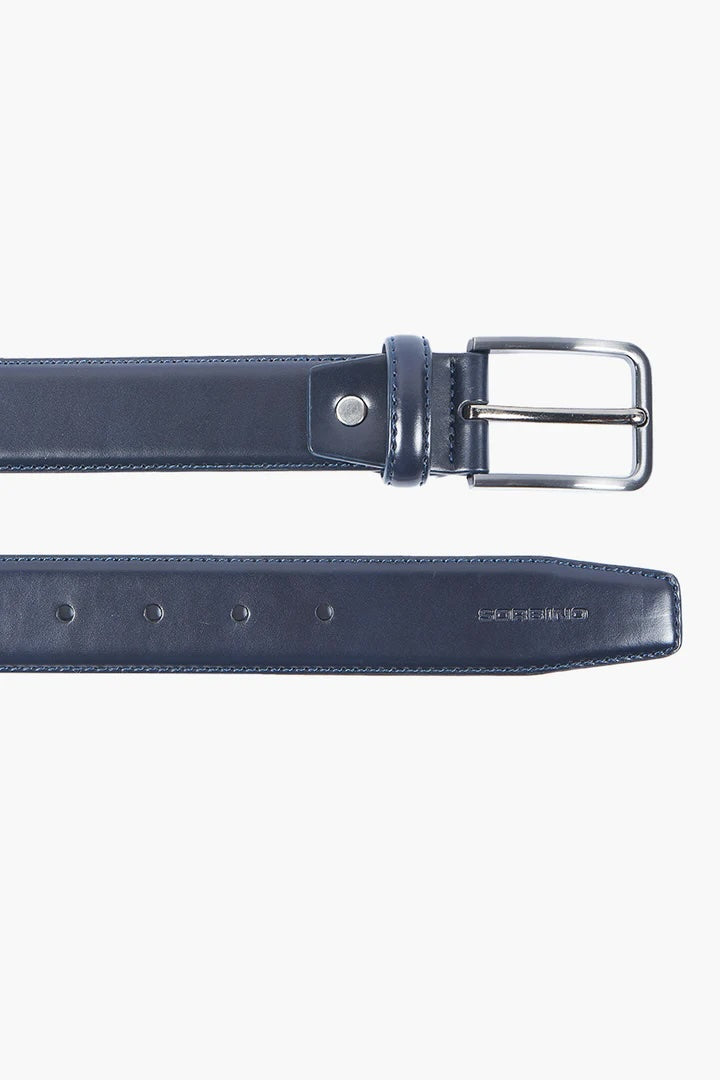 Cintura con impunture Sorbino Blu