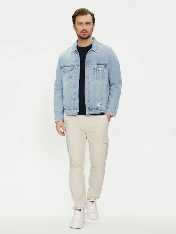 Giacca in jeans Tommy Jeans Denim chiaro