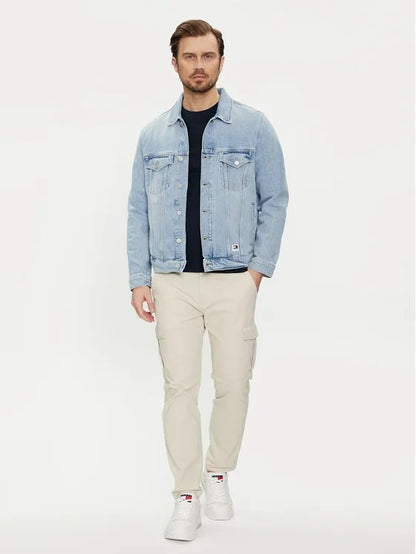 Giacca in jeans Tommy Jeans Denim chiaro