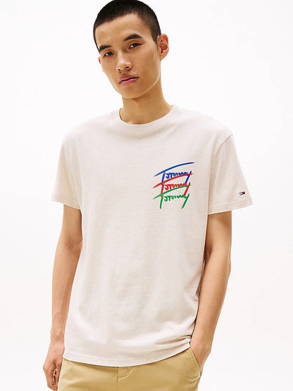 T-shirt con logo grafico sul retro Tommy Jeans