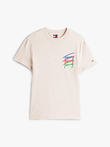 T-shirt con logo grafico sul retro