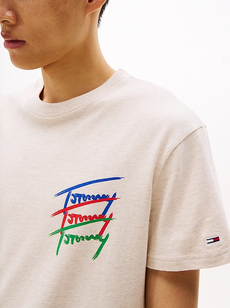 T-shirt con logo grafico sul retro Tommy Jeans