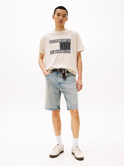 T-shirt relaxed fit con logo paisley
