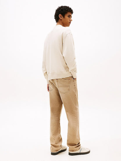 Felpa relaxed fit con logo paisley